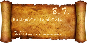 Bottyán Terézia névjegykártya